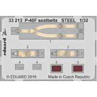 Eduard 1/32 P-40F seatbelts STEEL Photo-etch set (Trumpeter) [33213]
