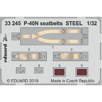 Eduard 1/32 P-40N seatbelts STEEL Photo etched parts [33245]