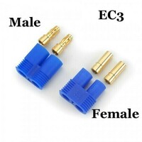 E-Flite Easy Connector 3.5mm Male and Female (1 each) - EFLAEC303