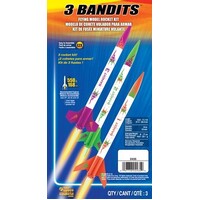 Estes 2435 3 Bandits Beginner Model Rocket Kit (13mm Mini Engine) - EST-2435