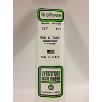 Evergreen White Polystyrene Rod & Tube 14" Assortment / 36cm (7)