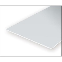 Evergreen White Polystyrene V-Groove Siding Sheet 0.025 x 12 x 24" / 0.64mm x 30cm x 61cm (1)