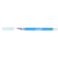 EXCEL 16019 EXCEL K18 SOFT GRIP KNIFE NON ROLL WITH SAFETY CAP (BLUE) - EXL16019