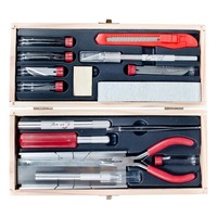 EXCEL 44291 EXCEL DELUXE SHIP MODELERS TOOL SET IN WOOD BOX - EXL44291
