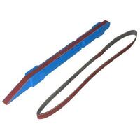 RED SANDING STICK WITH 2 BELTS #120 GRIT - EXL55722