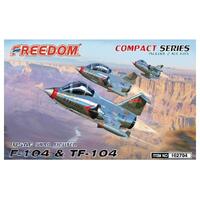Freedom Models Egg F104 & TF104 USAF (Includes 2 Kits) Plastic Model Kit