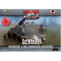 First To Fight 1/72 Sd.Kfz. 221 - German Light Armored Car Plastic Model Kit