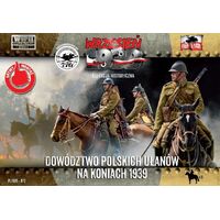 First To Fight 1/72 Polish Uhlans command on horseback Plastic Model Kit