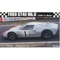 Fujimi 1/24 Ford GT40 Mk-II `66 LeMans 2nd (RS-32) Plastic Model Kit - FUJ12604