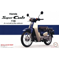 Fujimi 1/12 Honda Super Cub110 (Urbane Denim Blue Metallic) (B-NX-No1) Plastic Model Kit [14179]