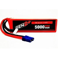 Gen2 5000mah 60c 6s SC Lipo w/EC5 plug