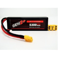 Gen2 5300mah 60c 3s HC Lipo w/multi plug