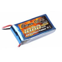 Gens Ace 1000mAh 25C 7.4V Soft Case Battery (JST) - GA2S-1000-25C-S