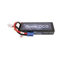 Gens ace 5000mAh 7.4V 50C 2S1P HardCase Lipo Battery 24# with EC5 Plug
