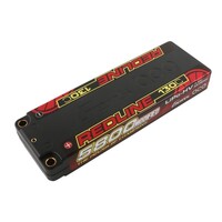 Gens Ace REDLINE 5800mAh 130C 7.4V #56 Hardcase Battery (5.0mm Bullet) - GA2S-5800-130C-H
