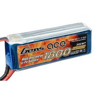 Gens Ace 1800mAh 20C 11.1V Soft Case Lipo Battery (Deans Plug)