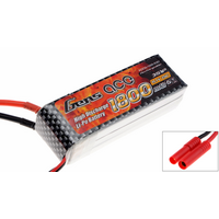 Gens Ace 1800mAh 25C 11.1V Soft Case Battery (Deans Plug) - GA3S-1800-25C-S