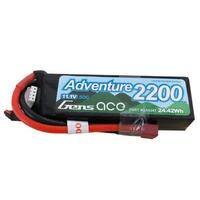 Gens Ace Adventure 2200mAh 50C 11.1 Soft Case (Deans Plug) - GA3S-2200-50C-S