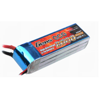 Gens Ace 2600mAh 55C 11.1V Soft Case Lipo Battery (Deans Plug) - GA3S-2600-55C-S