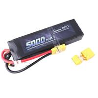 Gens Ace 5000mAh 50C 11.1V Short Pack LiPo Battery (XT90 Plug) - GA3S-5000-50C-HS