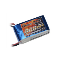 Gens Ace 800mAh 20C 11.1V Soft Case Lipo Battery (JST Plug) - GA3S-800-20C-S