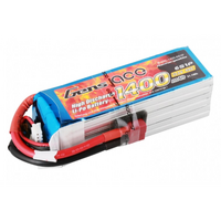 Gens Ace 1400mAh 40C 22.2V Soft Case Lipo Battery (Deans Plug) - GA6S-1400-40C-S