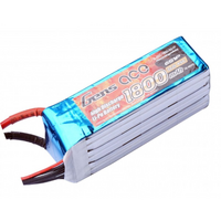 Gens Ace 1800mAh 45C 22.2V Soft Case Lipo Battery (EC3 Plug) - GA6S-1800-45C-S
