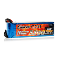 Gens Ace 3300mAh 35C 22.2V Soft Case Lipo Battery (EC5 Plug) - GA6S-3300-35C-S
