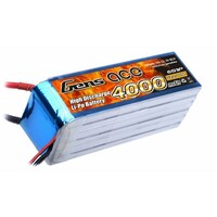 Gens Ace 4000mAh 25C 22.2V Soft Case Lipo Battery (Deans Plug) - GA6S-4000-25C-S