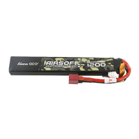 Gens Ace 2S Airsoft 1200mAh 7.4V 25C Soft Case LiPo Battery (Deans)
