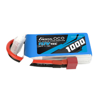 Gens Ace 3S 1000mAh 11.1V 45C Soft Case LiPo Battery (Deans)