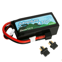 Gens Ace 3S Adventure 4300mAh 11.4V 60C Soft Case HV LiPo Battery (1TO3)