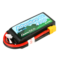 Gens Ace 3S Adventure 4300mAh 11.4V 60C Soft Case HV LiPo Battery (XT60)