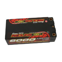 Gens Ace 2S Redline 6000mAh 7.6V 130C Shorty Hardcase HV LiPo Battery (5.0mm Bullet)