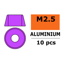 G-Force 0406-022 Aluminium Washer - for M2.5 Socket Head Screws - OD=7mm - Purple (10) - GF-0406-022