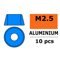 G-Force 0406-024 Aluminium Washer - for M2.5 Socket Head Screws - OD=7mm - Blue (10) - GF-0406-024