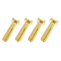 G-Force 1000-013 Connector - 4.0mm - Gold Plated 90 Deg - Male (4) - GF-1000-013