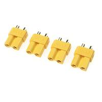 G-Force 1030-002 Connector - XT-30 - Gold Plated - Male (4) - GF-1030-002