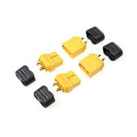 G-Force 1040-001 Connector - XT-60 - w/ Cap - Gold Plated - Male + Female (2 Pairs) - GF-1040-001