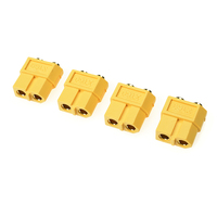 G-Force 1042-002 Connector - XT-60PB - Gold Plated - Male (4) - GF-1042-002
