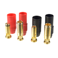 G-Force 1056-001 Connector - AS-150 - Anti Spark Gold Plated Male + Female, Red + Black (2 Pairs) - GF-1056-001