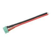 G-Force 1071-004 Connector w/ Lead - MPX - Gold Plated - Male Plug - 14AWG Silicone Wire - 12cm (1) - GF-1071-004