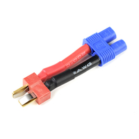 G-Force 1301-075 Power Adapter Lead - Deans Socket <=> EC-3 Socket - 12AWG Silicone Wire (1) - GF-1301-075