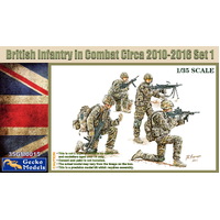 Gecko 1/35 British Infantry In Combat Circa 2010~2016 Set 1 Plastic Model Kit