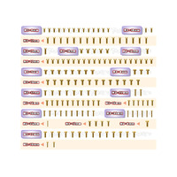 TWORKS Gold Plated Steel Screw Set 150pcs. ( For Xray XT8 2022 )