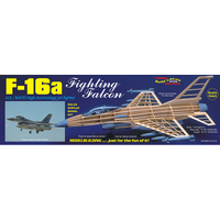 Guillow's 1403 F-16 Fighting Falcon Balsa Plane Model Kit - GUI-1403