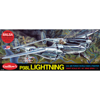 Guillow's P-38 Lightning Balsa Plane Model Kit