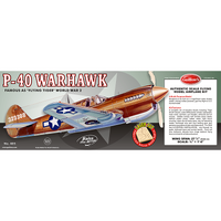 Guillow's 405LC Warhawk - Laser Cut Balsa Plane Model Kit - GUI-405LC