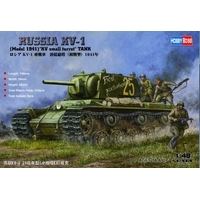 HobbyBoss 1/48 Russian KV-1 1941 Small Turret tank Plastic Model Kit [84810]
