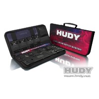 HUDY COMPLETE SET OF SET-UP TOOLS & CARRY BAG 1-8TH ONROAD - HD108056